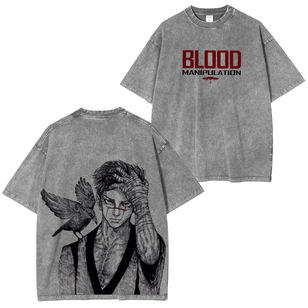 Jujutsu Kaisen Blood Manipulation Unisex Washed T-Shirt
