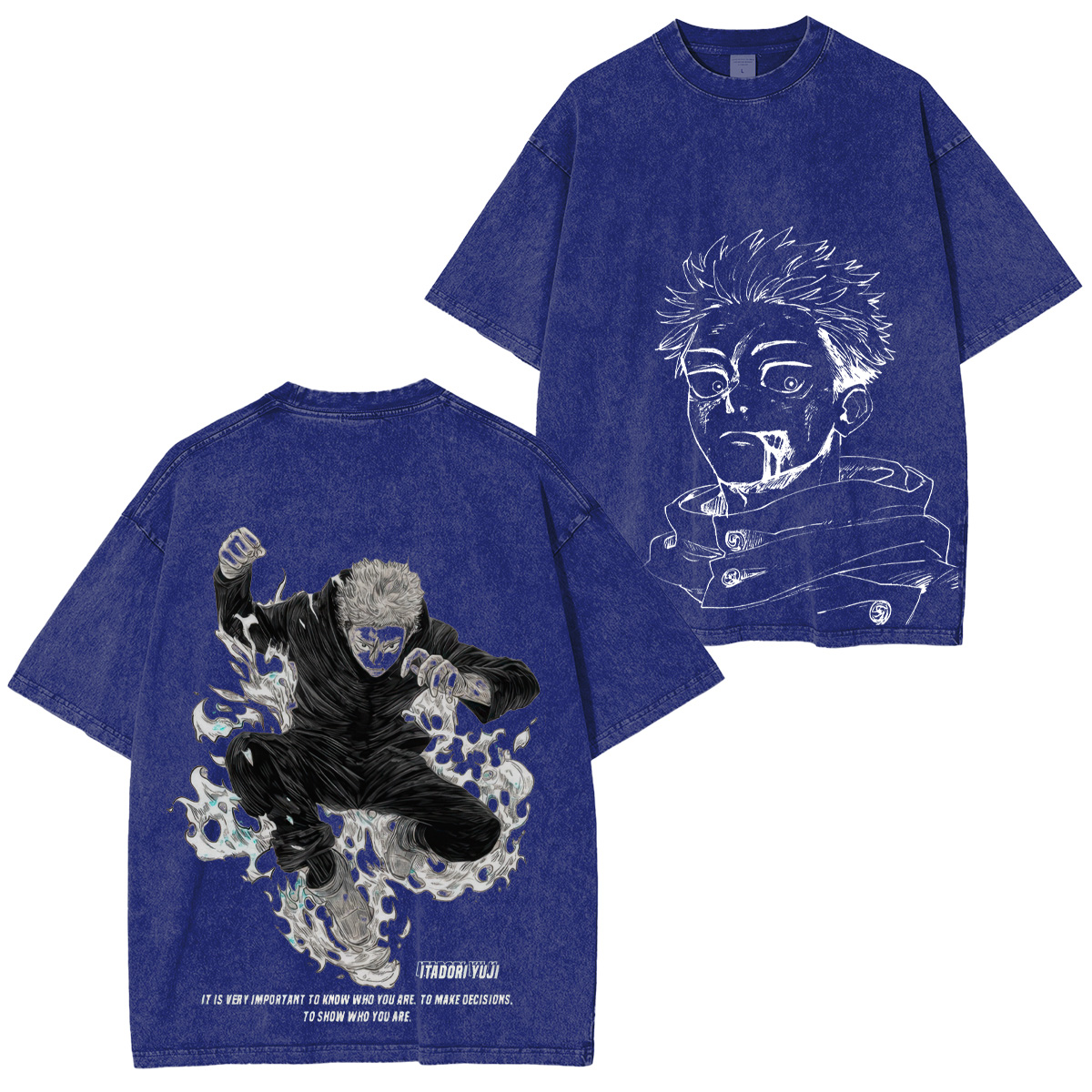 Jujutsu Kaisen Yuji Itadori Unisex Washed T-Shirt