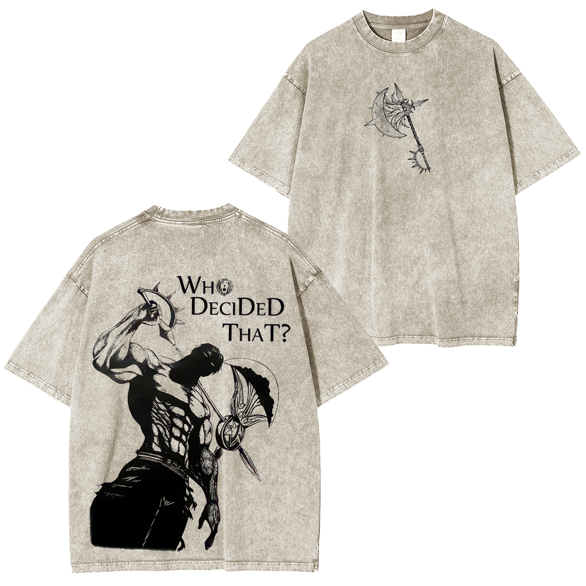 Seven Deadly Sins Escanor Unisex Washed T-Shirt