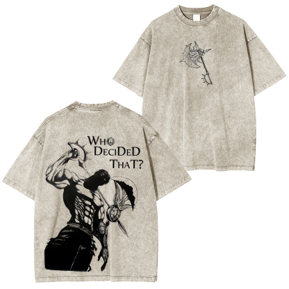 Seven Deadly Sins Escanor Unisex Washed T-Shirt