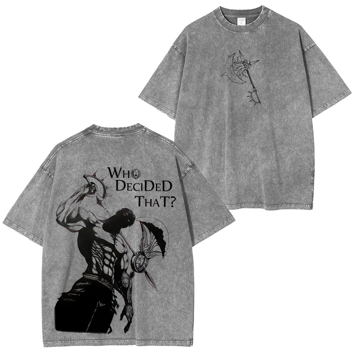 Seven Deadly Sins Escanor Unisex Washed T-Shirt