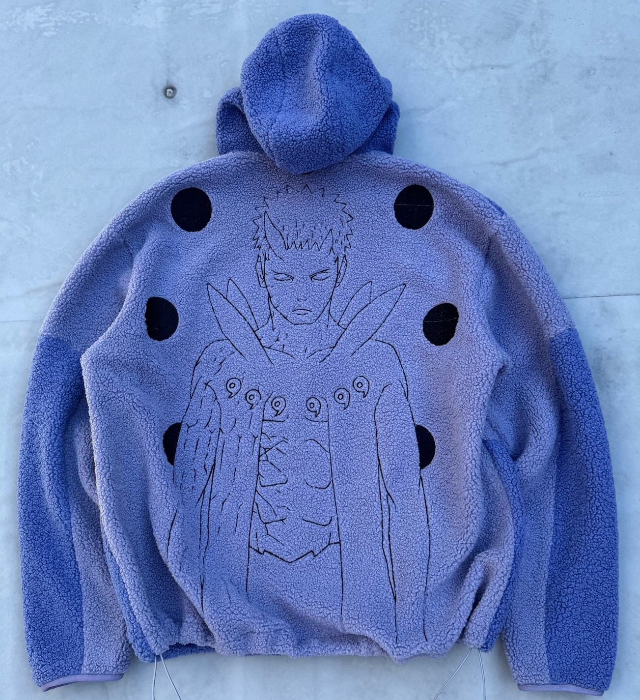 Naruto Uchiha Obito Six Paths Zipper Fleece Jacket