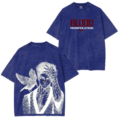 Jujutsu Kaisen Blood Manipulation Unisex Washed T-Shirt