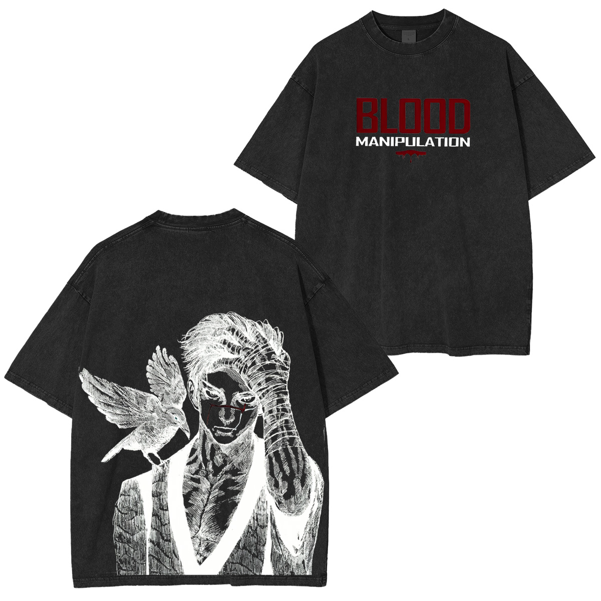 Jujutsu Kaisen Blood Manipulation Unisex Washed T-Shirt