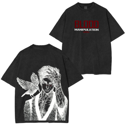 Jujutsu Kaisen Blood Manipulation Unisex Washed T-Shirt