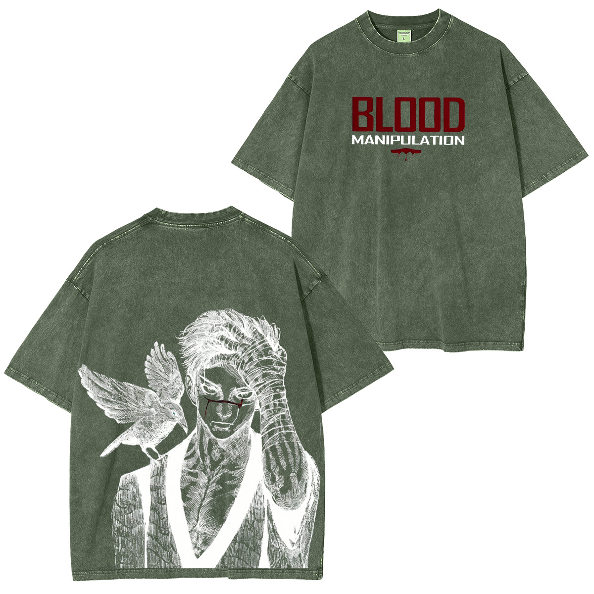 Jujutsu Kaisen Blood Manipulation Unisex Washed T-Shirt