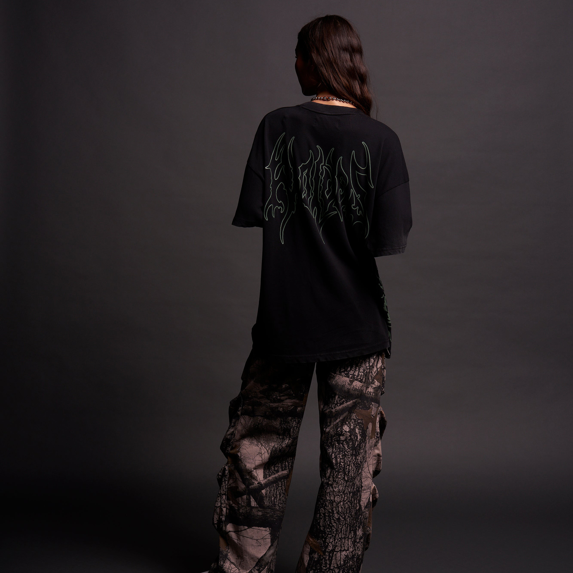 Oversize Ninja World V2 Printed Unisex T-shirt