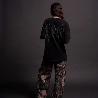 Oversize Ninja World V2 Printed Unisex T-shirt