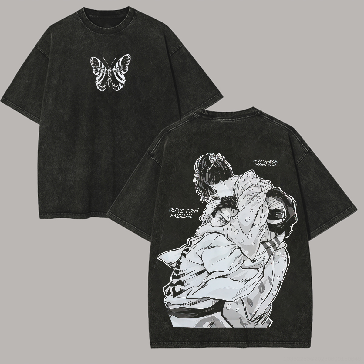 Demon Slayer Printed Unisex Washed T-Shirt