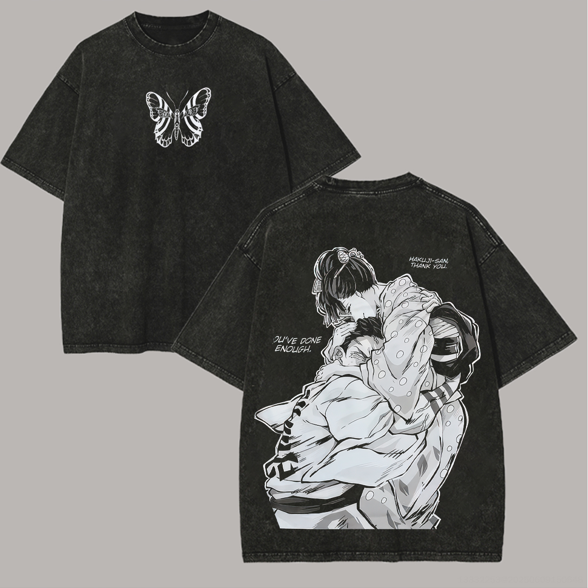 Demon Slayer Printed Unisex Washed T-Shirt