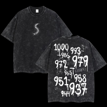 Tokyo Ghoul Oversize Washed T-Shirt- Unisex