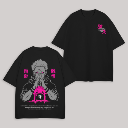 Demon Slayer Ryomen Sukuna Printed Unisex Oversized T-shirt
