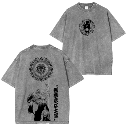 Seven Deadly Sins Escanor  Unisex Washed T-Shirt