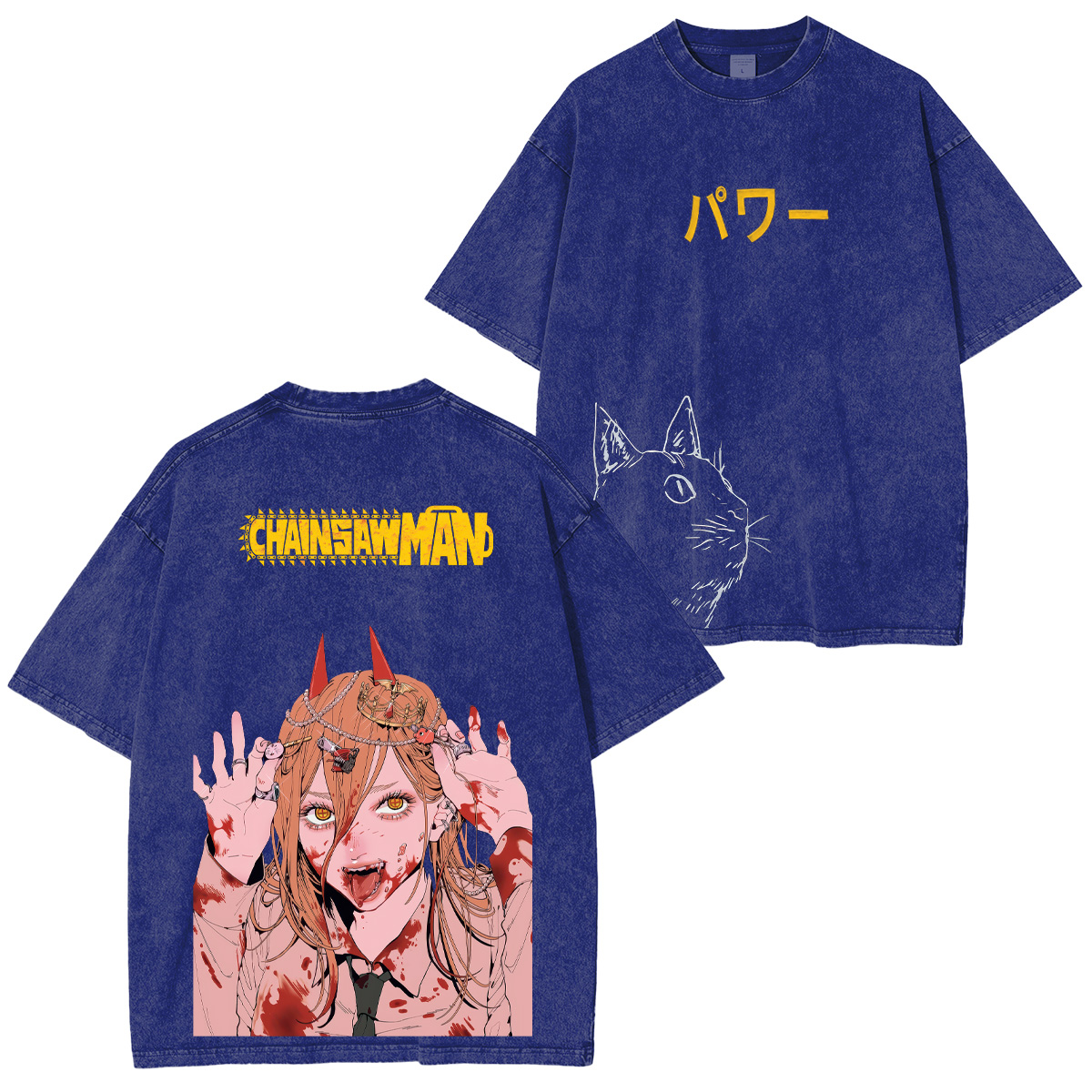 Chainsaw Man Power Unisex Washed T-Shirt