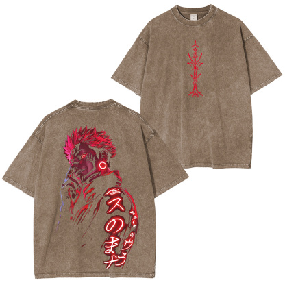 Jujutsu Kaisen Ryomen Sukuna Unisex Washed T-Shirt