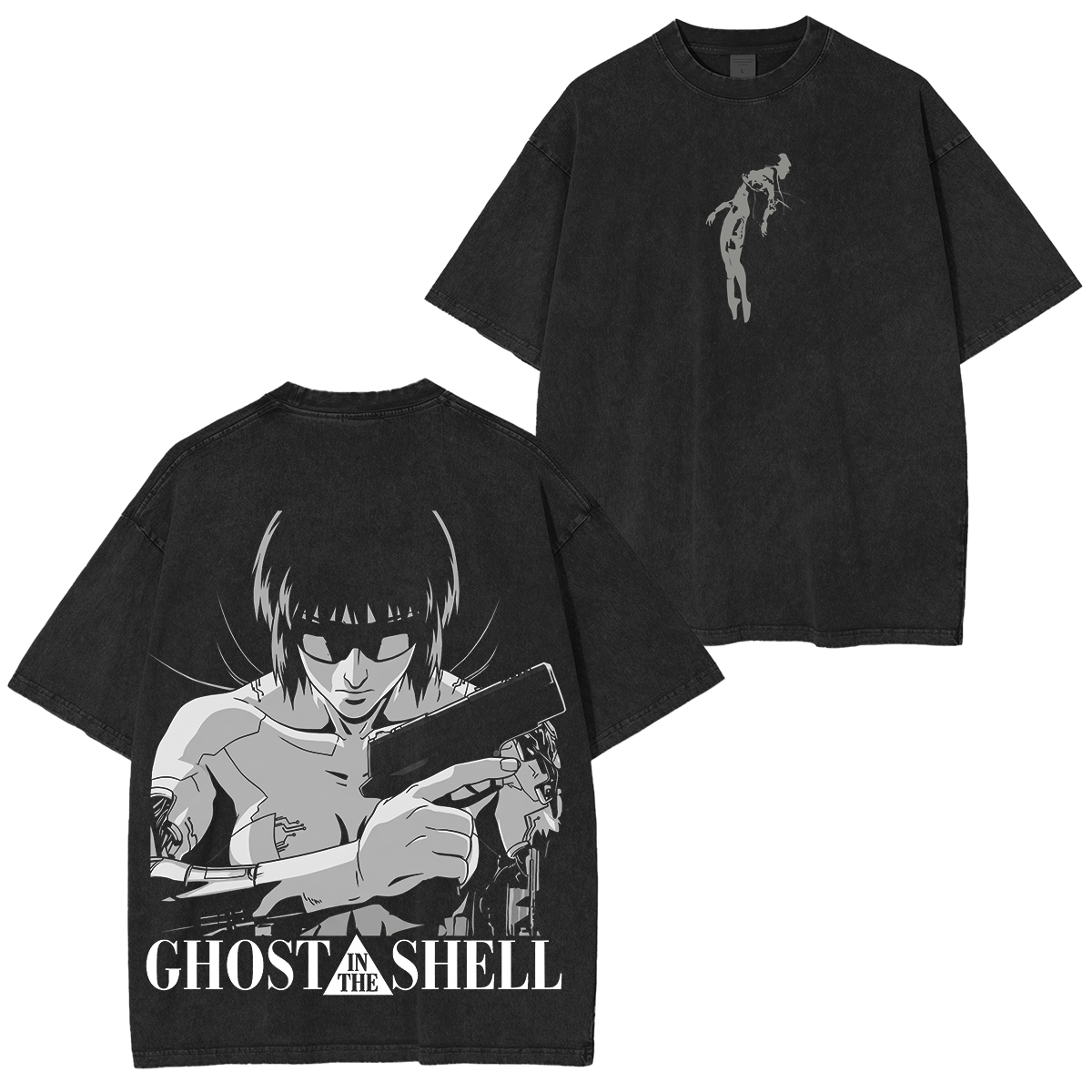 Ghost in the Shell Printed Unisex Washed T-Shirt