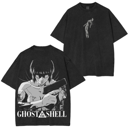 Ghost in the Shell Printed Unisex Washed T-Shirt