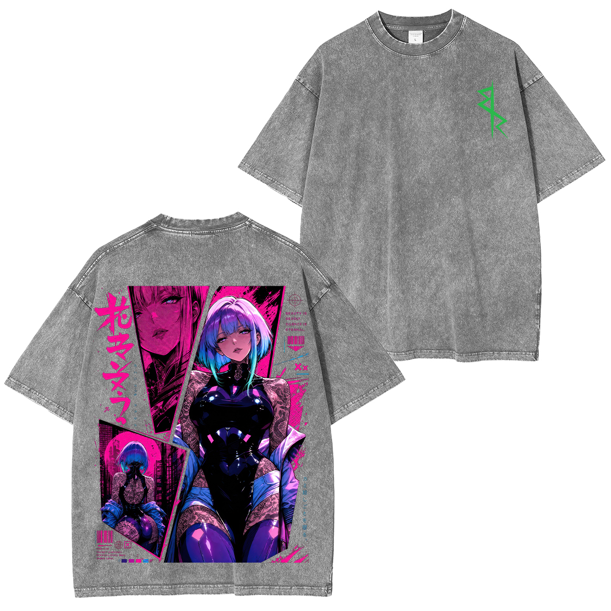 Cyberpunk Printed Unisex Washed T-Shirt