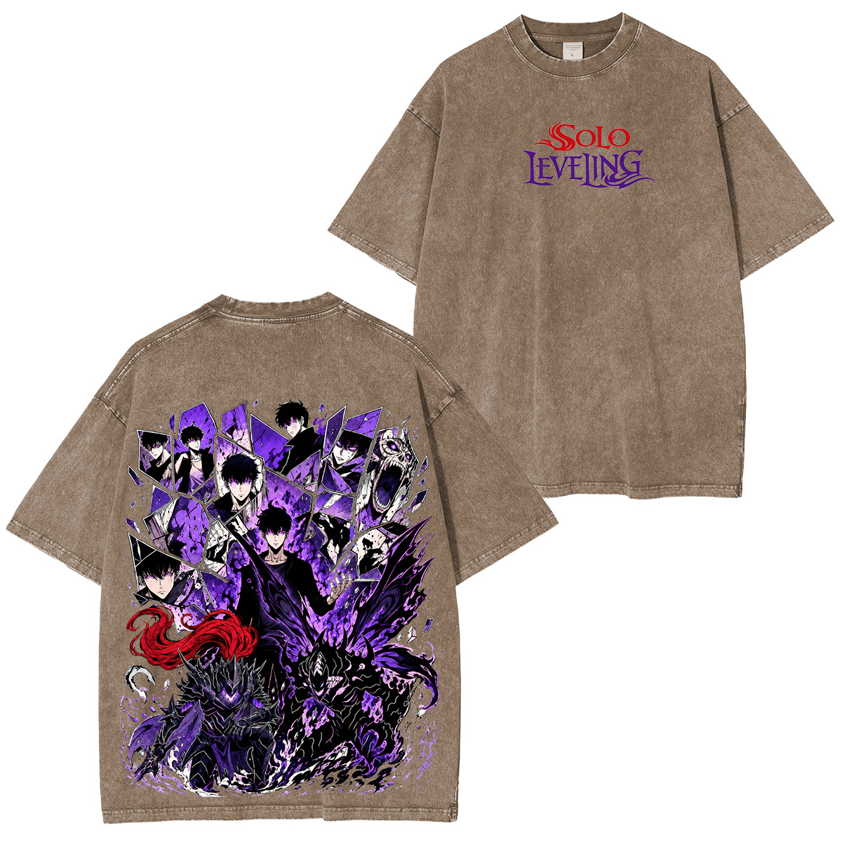 Solo Leveling Printed Unisex Washed T-Shirt