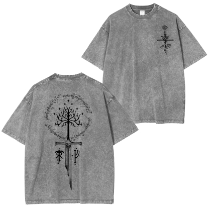 The Lord of the Rings White Tree of Gondor Unisex Washed T-Shirt