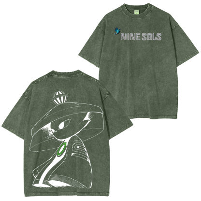 Nine Sols Printed Unisex Washed T-Shirt
