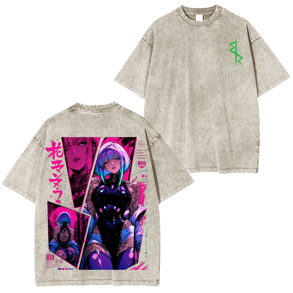 Cyberpunk Printed Unisex Washed T-Shirt