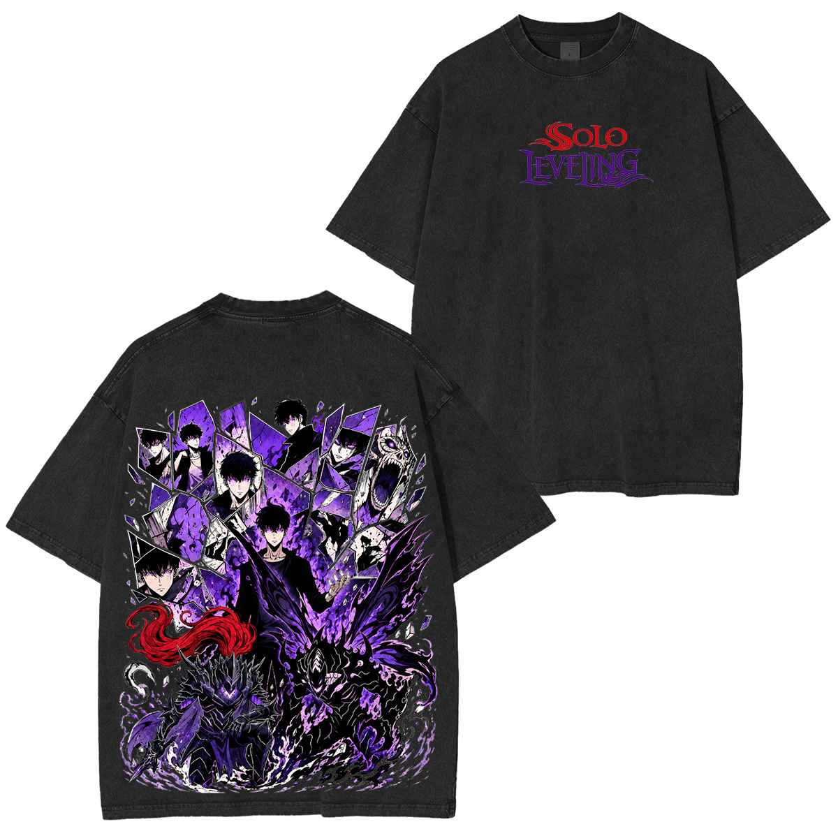Solo Leveling Printed Unisex Washed T-Shirt