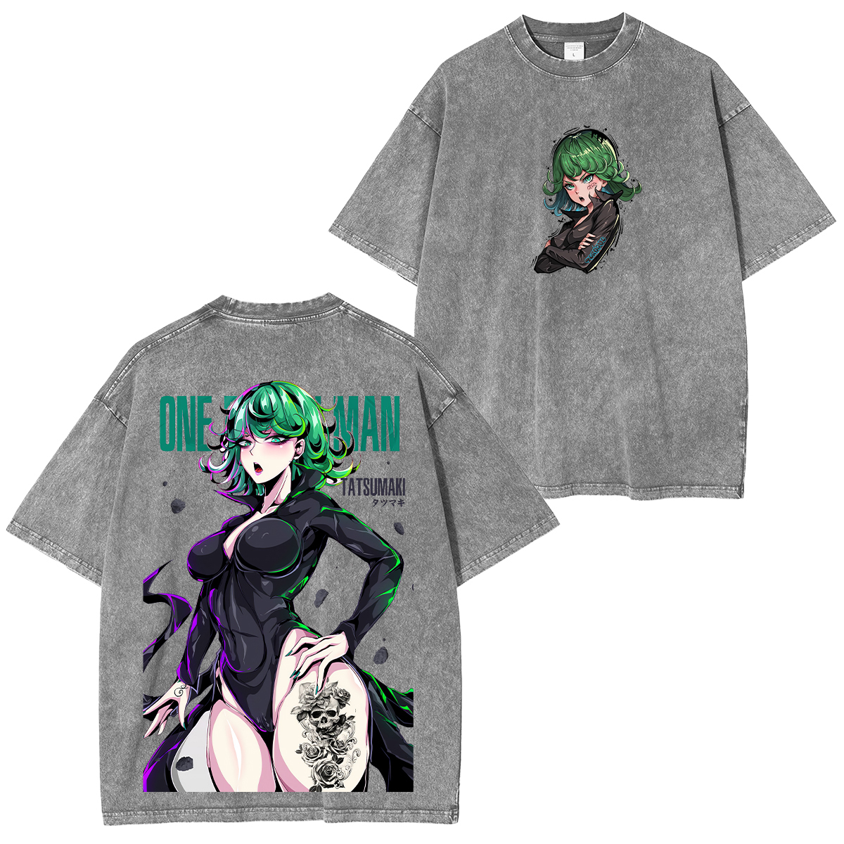 One-Punch Man Tatsumaki Unisex Washed T-Shirt