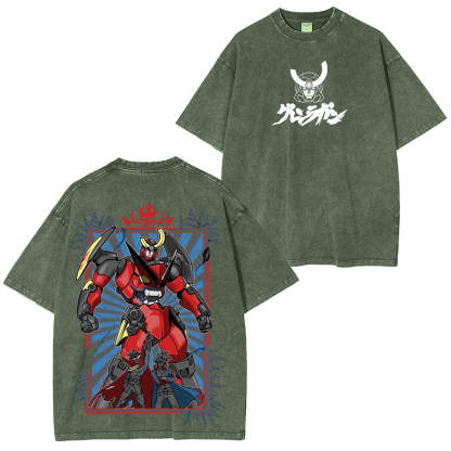 Tengen Toppa Gurren Lagann Printed Unisex Washed T-Shirt