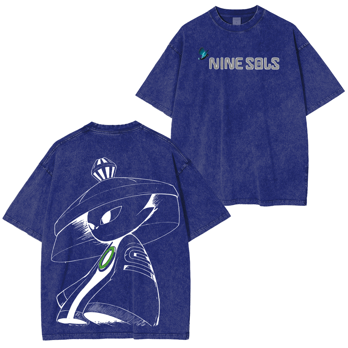 Nine Sols Printed Unisex Washed T-Shirt