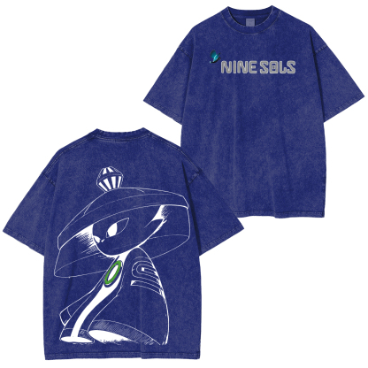 Nine Sols Printed Unisex Washed T-Shirt
