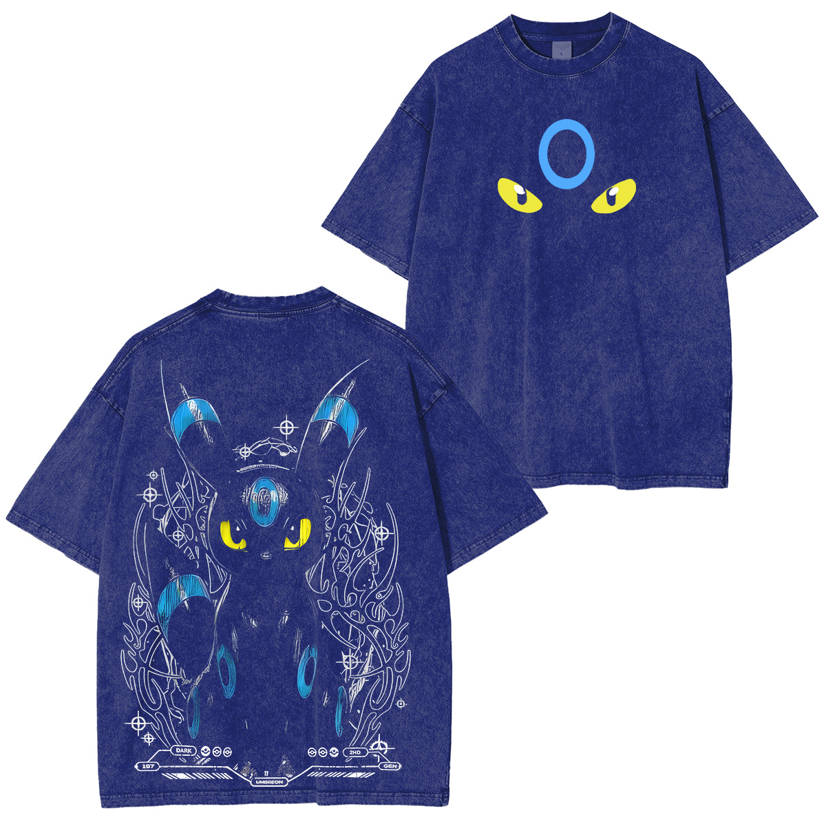 Pokémon Umbreon Printed Unisex Washed T-Shirt