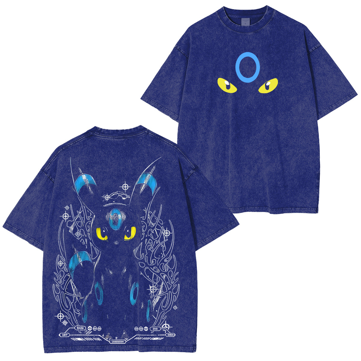 Pokémon Umbreon Printed Unisex Washed T-Shirt