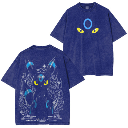 Pokémon Umbreon Printed Unisex Washed T-Shirt