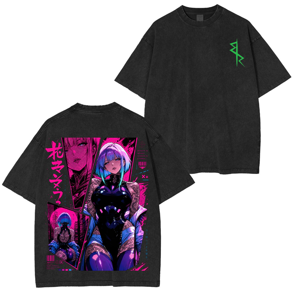 Cyberpunk Printed Unisex Washed T-Shirt