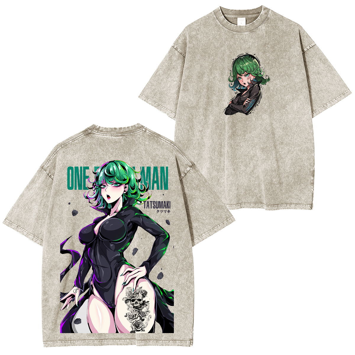 One-Punch Man Tatsumaki Unisex Washed T-Shirt