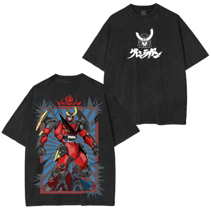Tengen Toppa Gurren Lagann Printed Unisex Washed T-Shirt