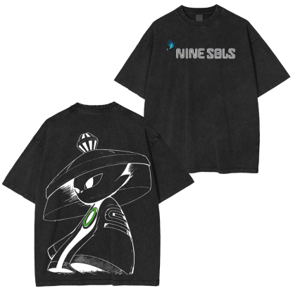 Nine Sols Printed Unisex Washed T-Shirt