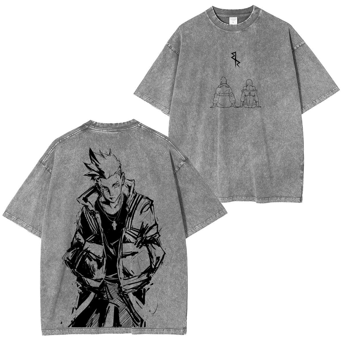 Cyberpunk: Edgerunners Printed Unisex Washed T-Shirt