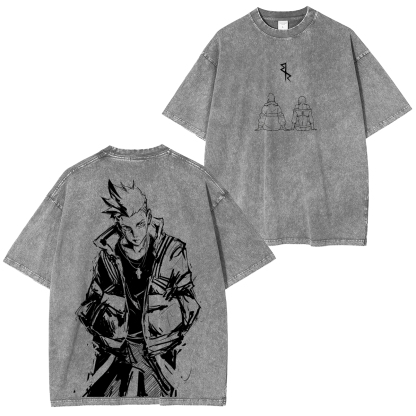 Cyberpunk: Edgerunners Printed Unisex Washed T-Shirt