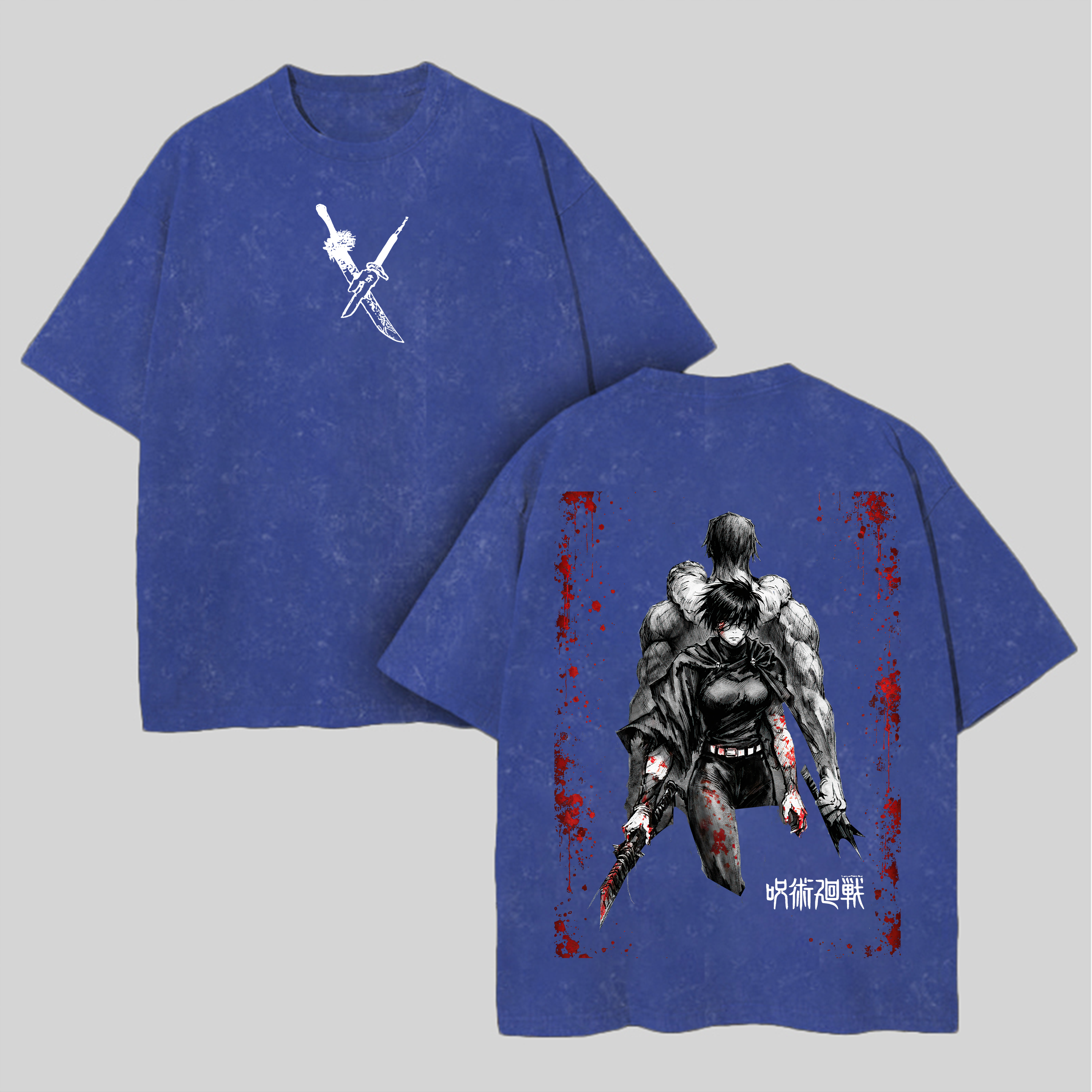 Jujutsu Kaisen Printed Unisex Washed T-Shirt