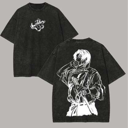 Jujutsu Kaisen Yuta Okkotsu Printed Unisex Washed T-Shirt