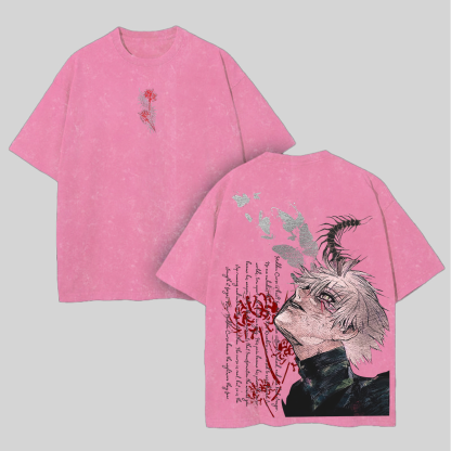 Tokyo Ghoul Printed Unisex Washed T-Shirt