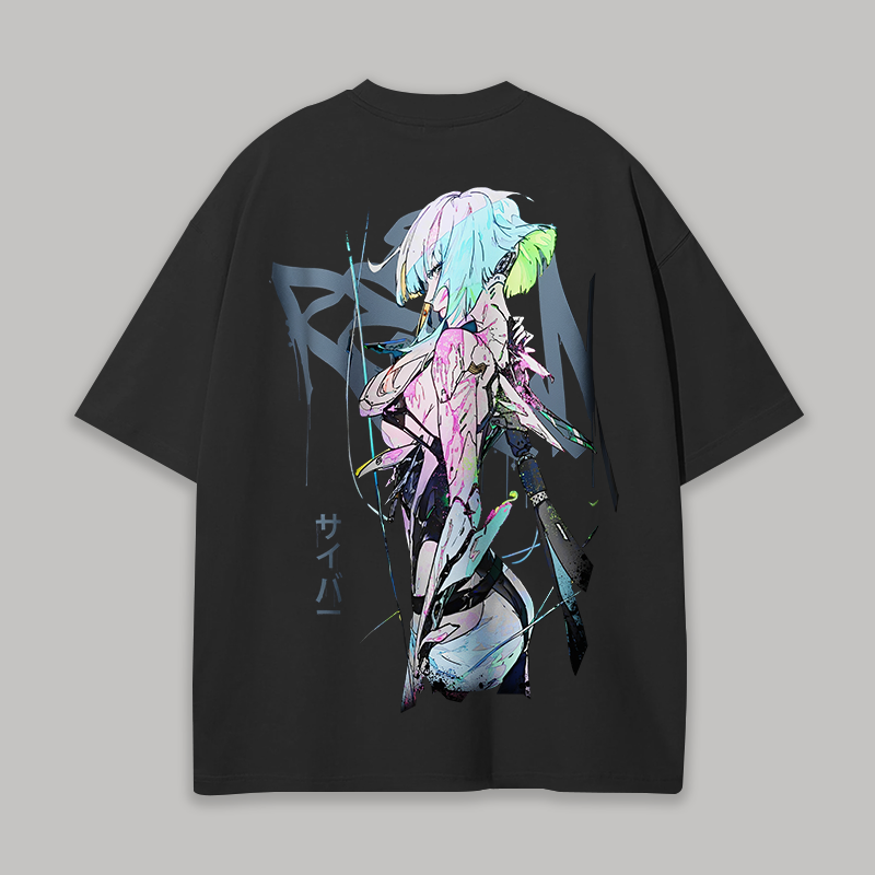 Cyberpunk: Edgerunners Lucyna Kushinada Printed Unisex Oversized T-shi