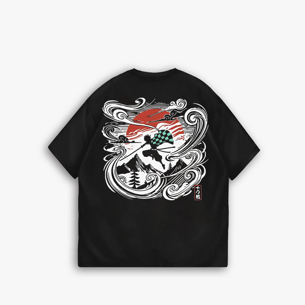 Demon Slayer Kamado Tanjirou Printed Men's T-shirt