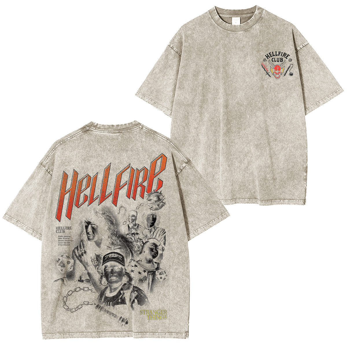 Stranger Things Unisex Washed T-Shirt