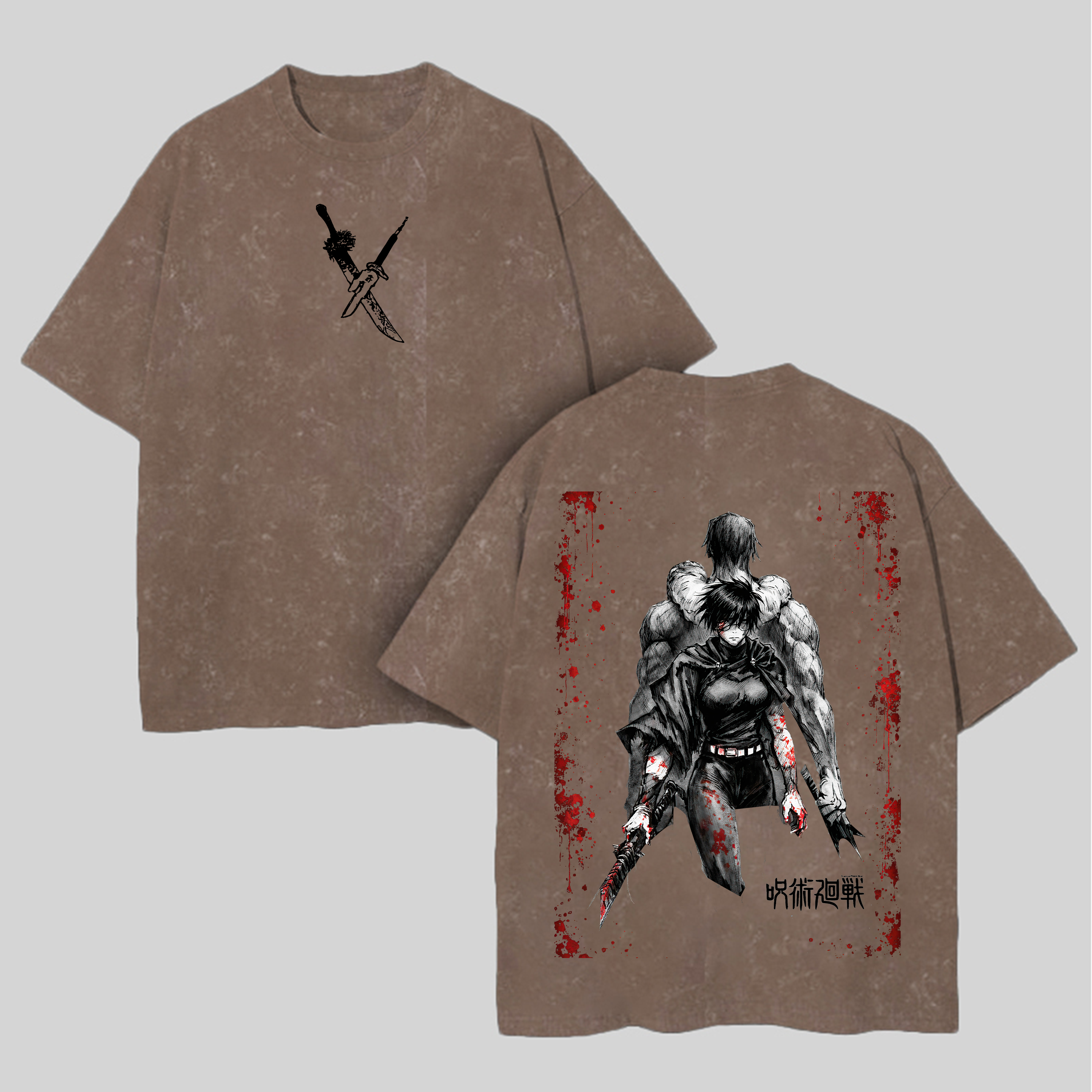 Jujutsu Kaisen Printed Unisex Washed T-Shirt