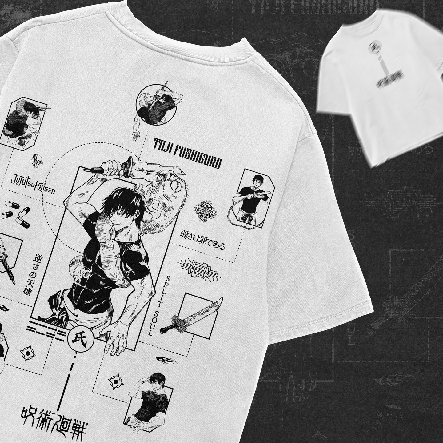 Jujutsu Kaisen Toji Fushiguro Printed Unisex T-Shirt