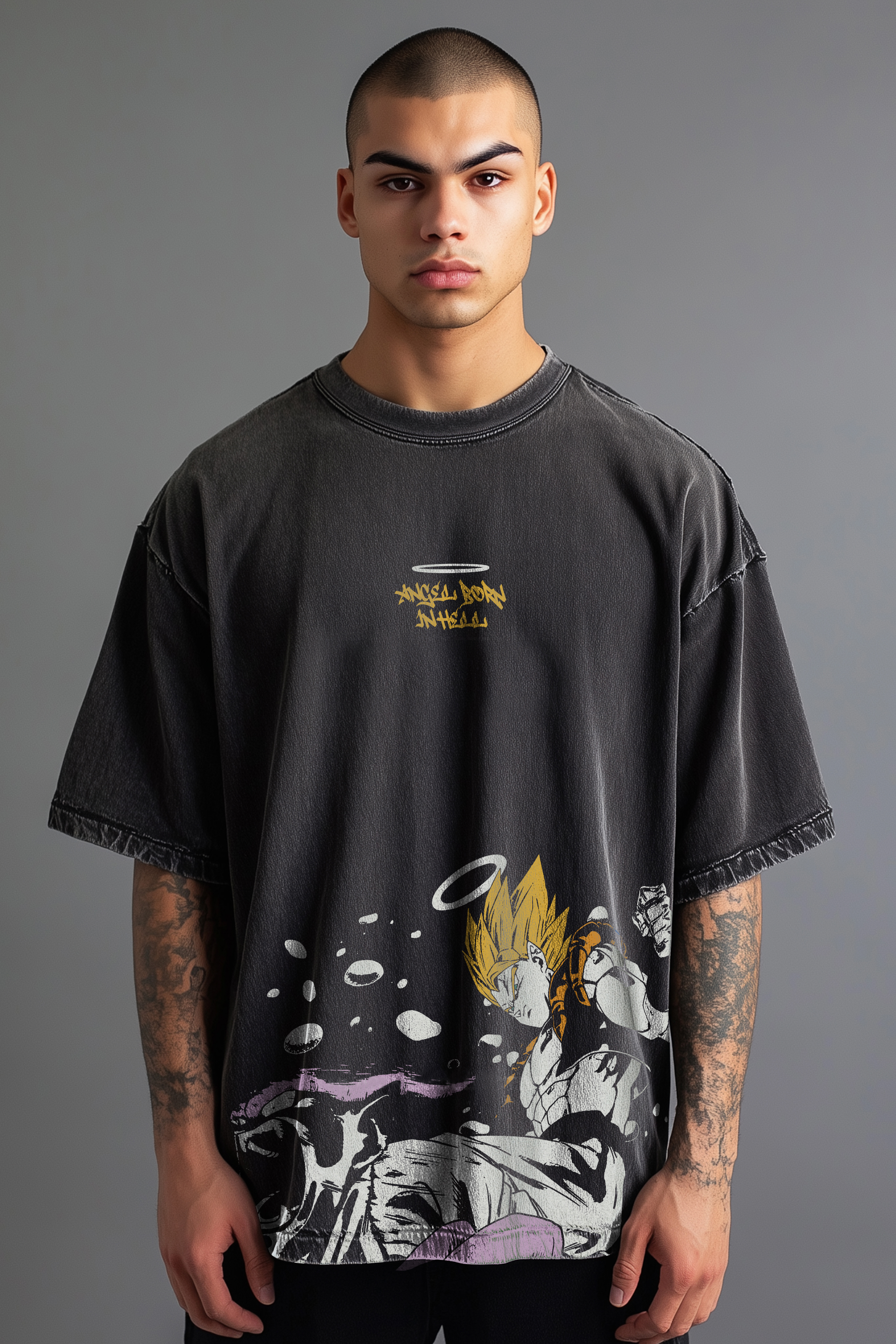 Goku Dragon Ball Super  Oversize Washed T-Shirt- Unisex