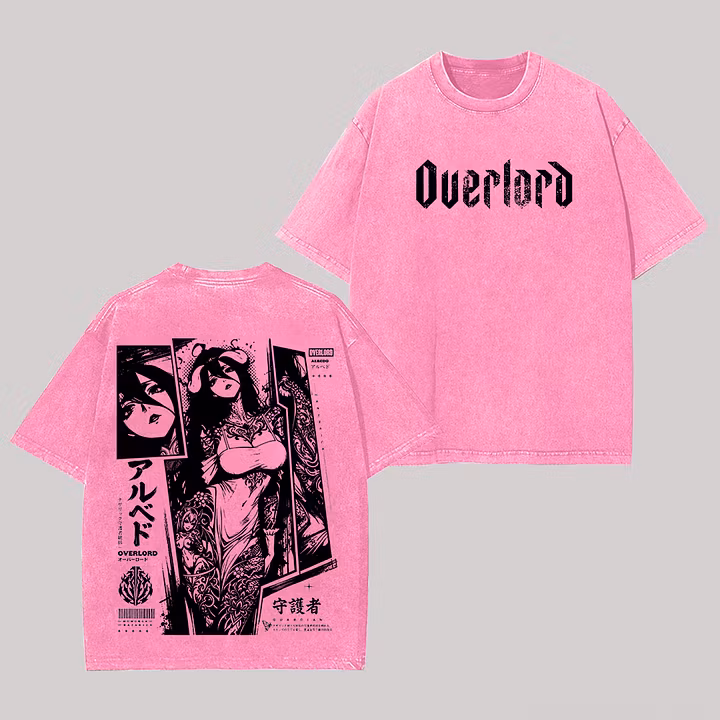 Overlord Albedo Printed Unisex Washed T-Shirt